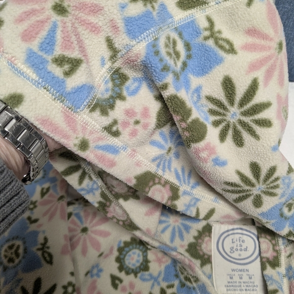 Life Is Good Multicolor Floral Hoodie - Picture 5 of 7